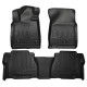 Toyota Tundra Double Cab WeatherBeater Front & 2nd Row Floor Liners 2012 - 2013 / 9959