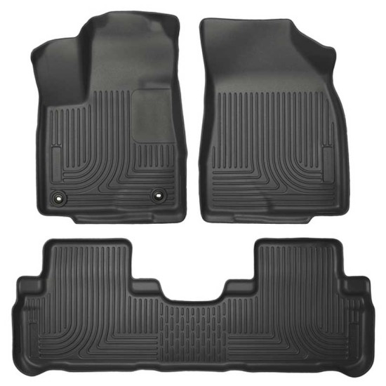 Toyota Highlander XLE WeatherBeater Front & 2nd Row Floor Liners 2014 - 2019 / 9960 Toyota Highlander XLE WeatherBeater Front & 2nd Row Floor Liners 2014 - 2019 / 9960