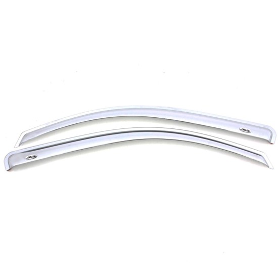 Chevrolet Silverado 3500HD Standard Cab Chrome Window Ventvisors 2015 - 2019 / 682301 Chevrolet Silverado 3500HD Standard Cab Chrome Window Ventvisors 2015 - 2019 / 682301