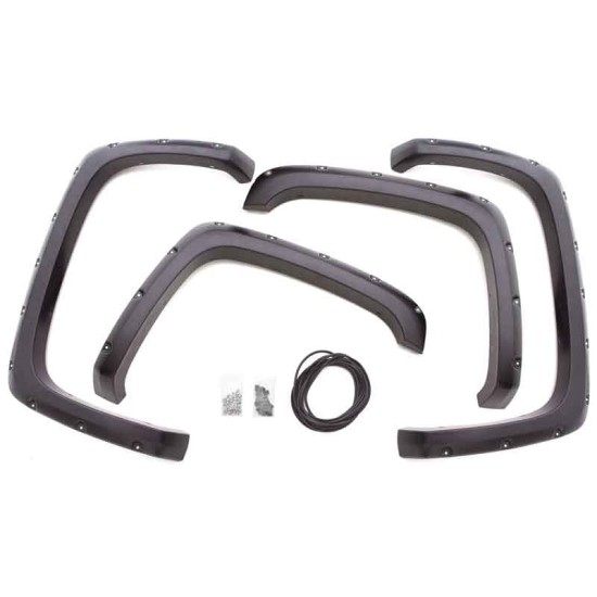 Chevrolet Silverado 3500 Textured Rivet Style Fender Flares 2007 - 2014 / RX106T Chevrolet Silverado 3500 Textured Rivet Style Fender Flares 2007 - 2014 / RX106T