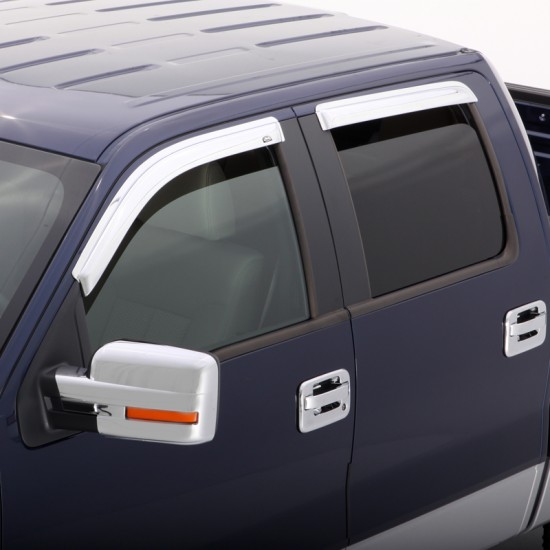 Chevrolet Silverado 1500 Chrome Window Ventvisors 2019 - 2022
