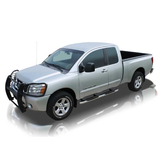Nissan Titan King Cab Ultra Polished Stainless Steel 4" OE Style Oval Step Bars 2004 - 2022 / 1507-0217 Nissan Titan King Cab Ultra Polished Stainless Steel 4" OE Style Oval Step Bars 2004 - 2022 / 1507-0217