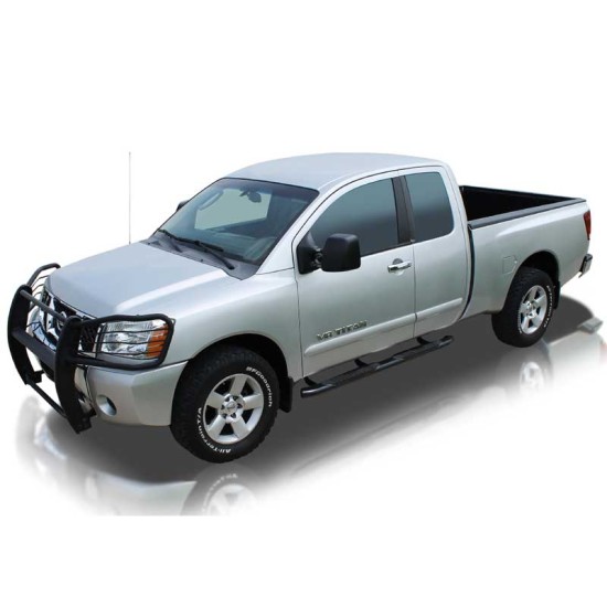 Nissan Titan Extended Cab Black E-Coated 4" OE Style Oval Step Bars 2004 - 2022 / 1507-0217B Nissan Titan Extended Cab Black E-Coated 4" OE Style Oval Step Bars 2004 - 2022 / 1507-0217B
