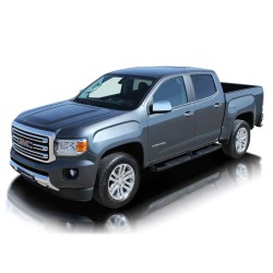 Chevrolet Colorado Crew Cab Black E-Coated 5" OE Style Oval Step Bars 2015 - 2022 / 1601-0335B