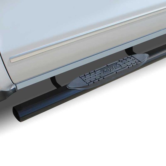 Chevrolet Silverado 2500 Crew Cab Black E-Coated 4" Oval Step Bars 2007 - 2019 / 0701-0604B Chevrolet Silverado 2500 Crew Cab Black E-Coated 4" Oval Step Bars 2007 - 2019 / 0701-0604B