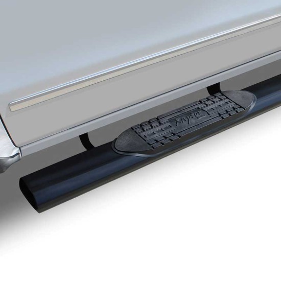 Chevrolet Silverado 3500 Regular Cab Black E-Coated 6" Oval Step Bars 2007 - 2019 / 1201-0217B Chevrolet Silverado 3500 Regular Cab Black E-Coated 6" Oval Step Bars 2007 - 2019 / 1201-0217B