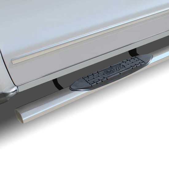 Toyota Tundra Regular Cab Ultra Polished Stainless Steel 4" Oval Step Bars 2007 - 2021 / 0704-0304 Toyota Tundra Regular Cab Ultra Polished Stainless Steel 4" Oval Step Bars 2007 - 2021 / 0704-0304