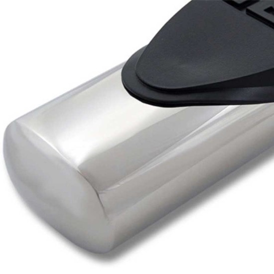 Toyota Tundra Regular Cab Ultra Polished Stainless Steel 4" Oval Step Bars 2007 - 2021 / 0704-0304 Toyota Tundra Regular Cab Ultra Polished Stainless Steel 4" Oval Step Bars 2007 - 2021 / 0704-0304