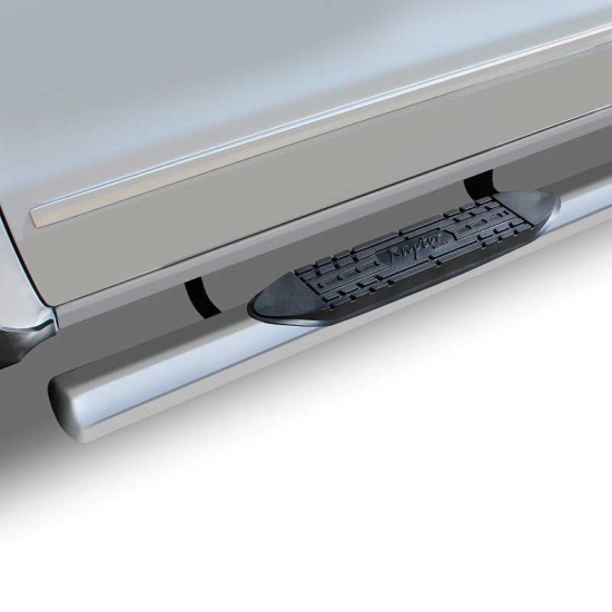 GMC Sierra 2500 Regular Cab Ultra Polished Stainless Steel 5" Oval Step Bars 2007 - 2019 / 0801-0324 GMC Sierra 2500 Regular Cab Ultra Polished Stainless Steel 5" Oval Step Bars 2007 - 2019 / 0801-0324