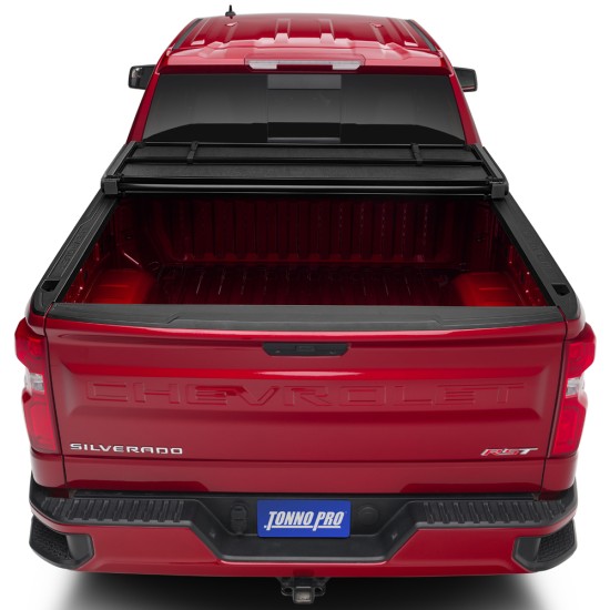 Chevrolet Silverado 2500 8' Long Bed Hard Fold Tonneau Cover 2015 - 2018 / HF-163