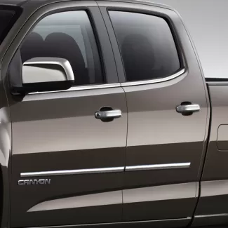 GMC Canyon Crew Cab Chrome Body Side Molding 2015 - 2022