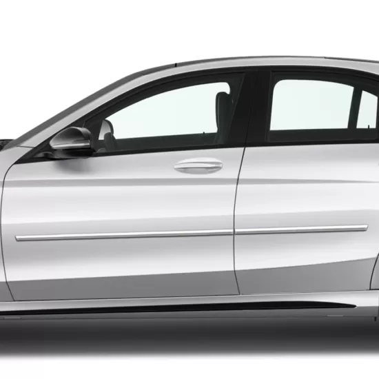 Mercedes C-Class Sedan Chrome Body Side Moldings 2015 - 2023