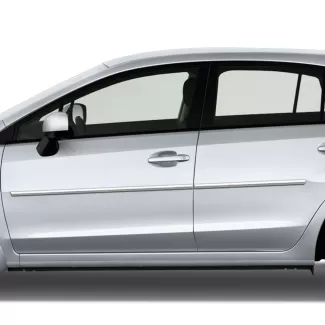 Subaru Impreza 4 Door / 5 Door Hatchback Chrome Body Side Moldings 2012 - 2016