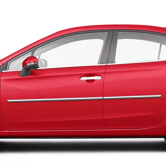 Subaru Impreza Chrome Body Side Moldings 2017 - 2023