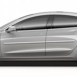Tesla Model 3 Chrome Body Side Moldings 2017 - 2025