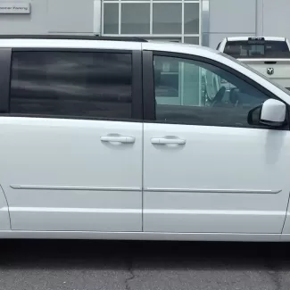 Dodge Grand Caravan Painted Body Side Moldings with Chrome Inserts 2018 - 2020