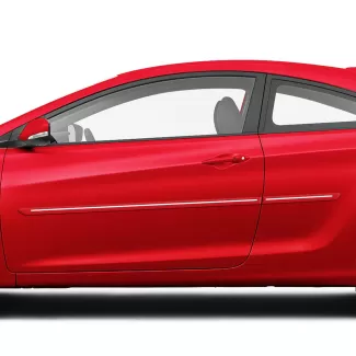 Hyundai Elantra Coupe ChromeLine Painted Body Side Molding 2013 - 2016