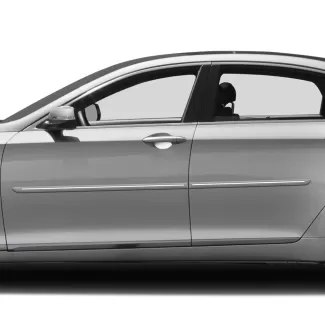 Genesis G80 Painted Body Side Moldings with Chrome Inserts 2009 - 2020