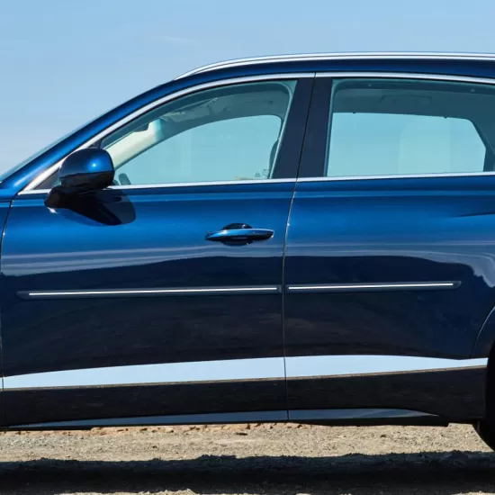 Genesis GV80 Painted Body Side Moldings with Chrome Inserts 2021 - 2025