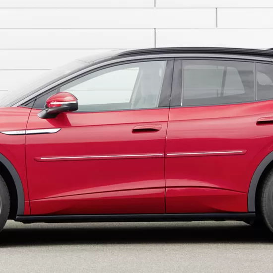 Volkswagen ID.4 Painted Body Side Moldings with Chrome Inserts 2021 - 2023