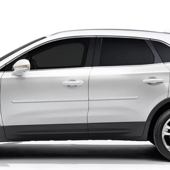 Lincoln MKC Painted Body Side Moldings with Chrome Inserts 2015 - 2019