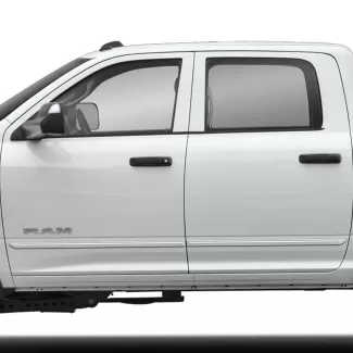 Ram 2500 Crew Cab Painted Body Side Moldings with Chrome Inserts 2019 - 2026