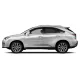 Lexus RX Painted Body Side Moldings with Chrome Inserts 2010 - 2015