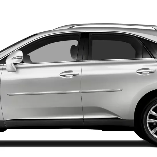 Lexus RX Painted Body Side Moldings with Chrome Inserts 2010 - 2015
