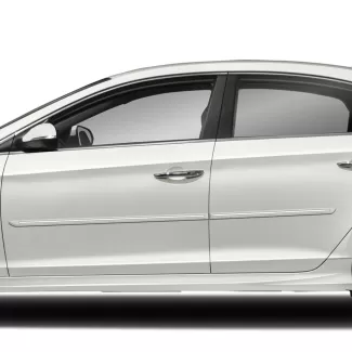 Hyundai Sonata Painted Body Side Moldings with Chrome Inserts 2011 - 2019