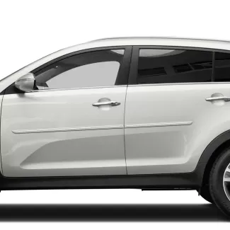 Kia Sportage Painted Body Side Moldings with Chrome Inserts 2011 - 2016