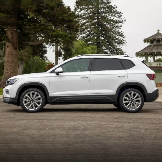 Volkswagen Taos Painted Body Side Moldings with Chrome Inserts 2022 - 2024