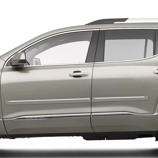 GMC Acadia Painted Body Side Moldings with Chrome Inserts 2017 - 2023