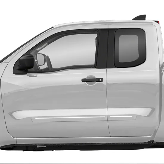 Nissan Frontier King Cab Painted Body Side Moldings with Chrome Inserts 2022 - 2026
