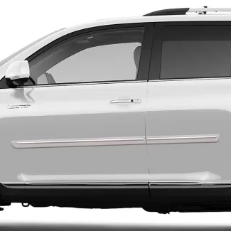 Toyota Highlander Painted Body Side Moldings with Chrome Inserts 2008 - 2013