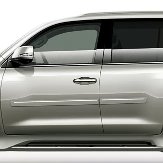 Lexus LX Painted Body Side Moldings with Chrome Inserts 2015 - 2021