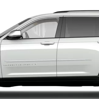 Jeep Grand Cherokee L Painted Body Side Moldings with Chrome Inserts 2021 - 2025