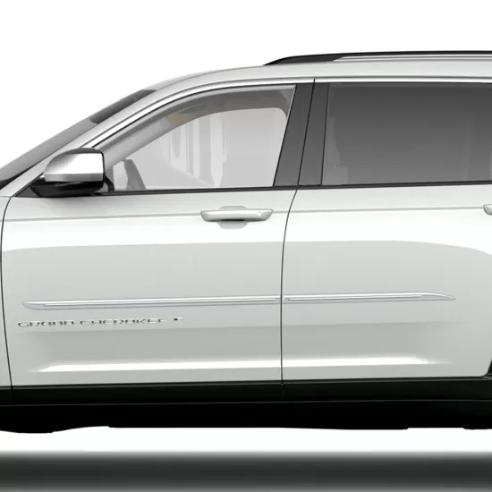 Jeep Grand Cherokee L Painted Body Side Moldings with Chrome Inserts 2021 - 2025