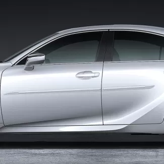Lexus IS Painted Body Side Moldings with Chrome Inserts 2021 - 2025