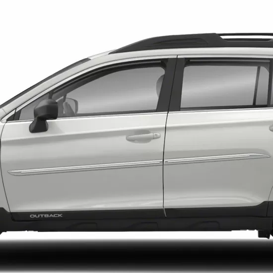 Subaru Outback Painted Body Side Moldings with Chrome Inserts 2010 - 2019