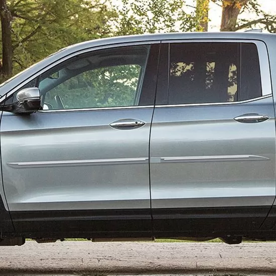 Honda Ridgeline Painted Body Side Moldings with Chrome Inserts 2016 - 2026