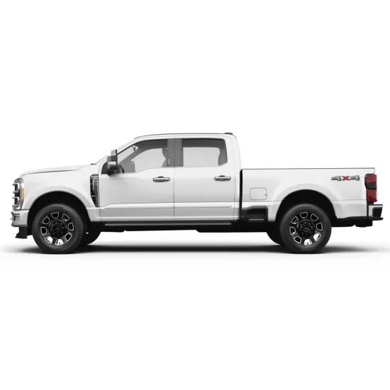 Ford F-250/F-350 SuperCrew (4 Full Size Doors) Painted Body Side Moldings with Chrome Inserts 2023 - 2026