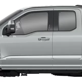 Ford F-250 SuperCab (Extended Cab) Painted Body Side Moldings with Chrome Inserts 2023 - 2025