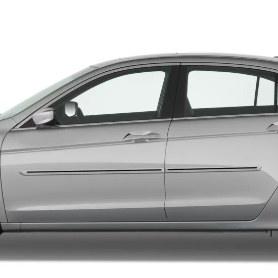 Honda Accord Sedan Painted Body Side Moldings with Color Inserts 2008 - 2012