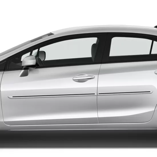 Honda Civic 4 Door Painted Moldings with a Color Insert 2012 - 2015