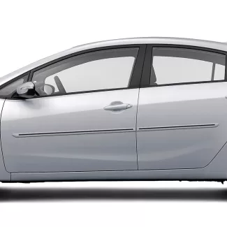 Kia Forte Painted Body Side Moldings with Color Inserts 2014 - 2023