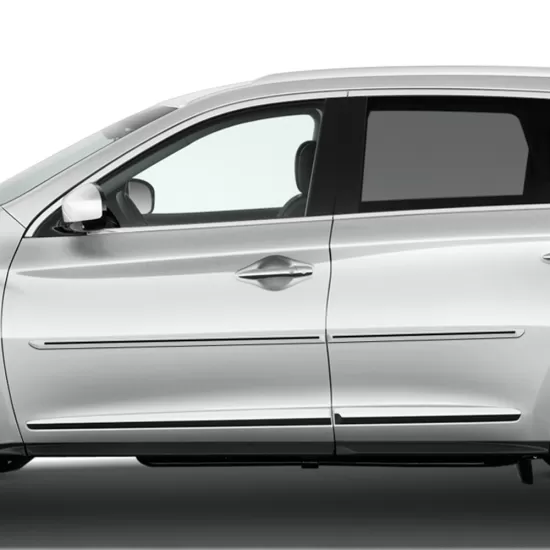 Infiniti JX Painted Body Side Moldings with Color Inserts 2013 - 2021