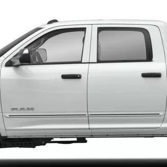 Ram 3500 Crew Cab Painted Body Side Moldings with Color Inserts 2019 - 2026