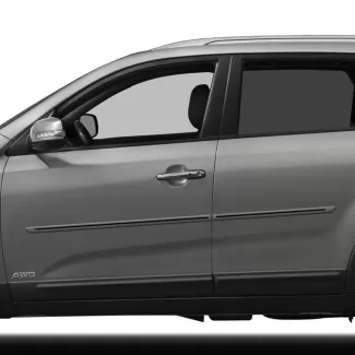 Kia Sorento Painted Body Side Moldings with Color Inserts 2011 - 2015
