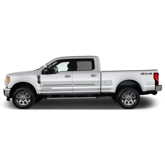 Ford F-250 SuperCrew Painted Body Side Moldings with Color Inserts 2017 - 2022