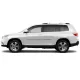 Toyota Highlander Painted Body Side Moldings with Color Inserts 2008 - 2013